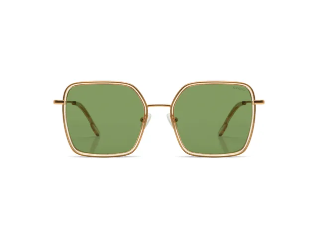 komono-audrey-champagne-rose-gold-matte-lunettes-de-soleil-oversize-polaris-es-a image 1