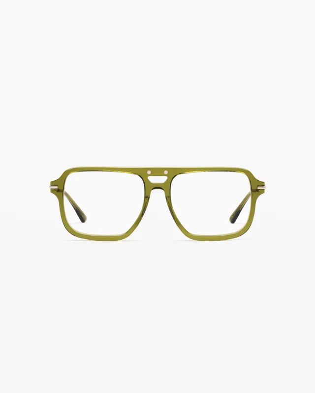 jimmy-fairly-la-alva-lunettes-de-vue-pilote-vertes-m-mixte image 1