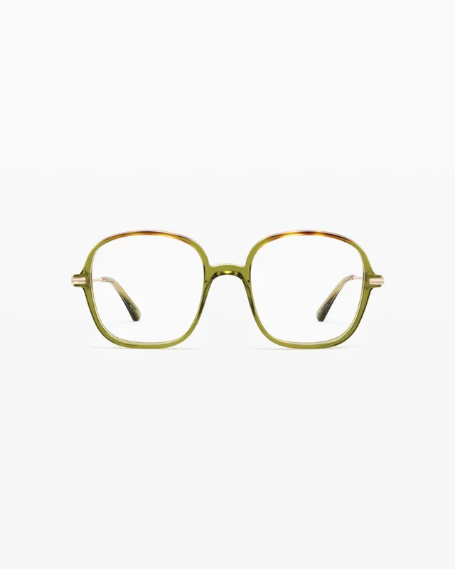 jimmy-fairly-la-mica-lunettes-de-vue-carr-es-en-ac-tate-et-acier-inoxydable-vert image 1