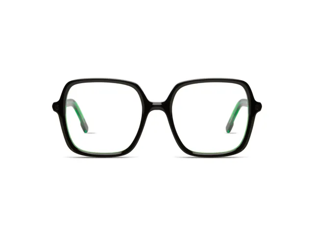 komono-barbara-black-green-lunettes-carr-es-oversize image 1
