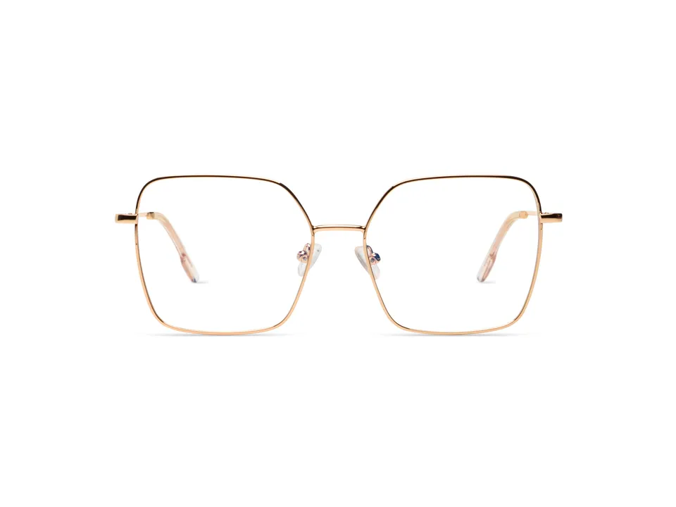 komono-audrey-rose-gold-lunettes-de-vue-oversize-acier-inoxydable image 1