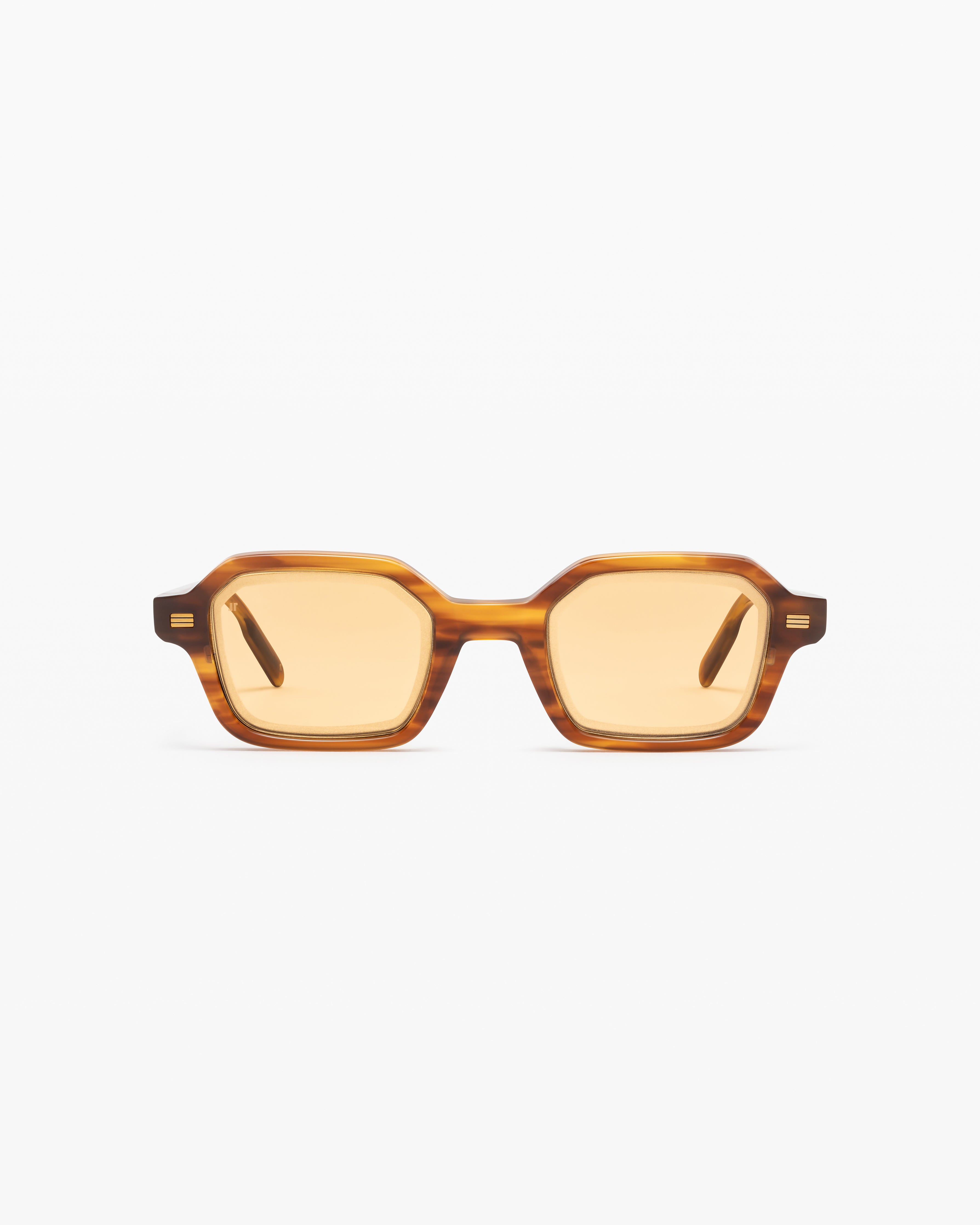 jimmy-fairly-la-miky-lunettes-de-soleil-hexagonales-marron-homme image 1