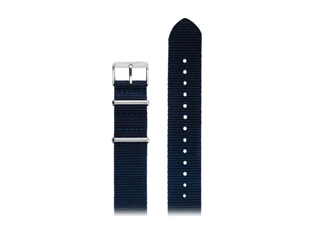 bracelet-de-montre-komono-strap-20-nato-blue-silver-20-mm image 1