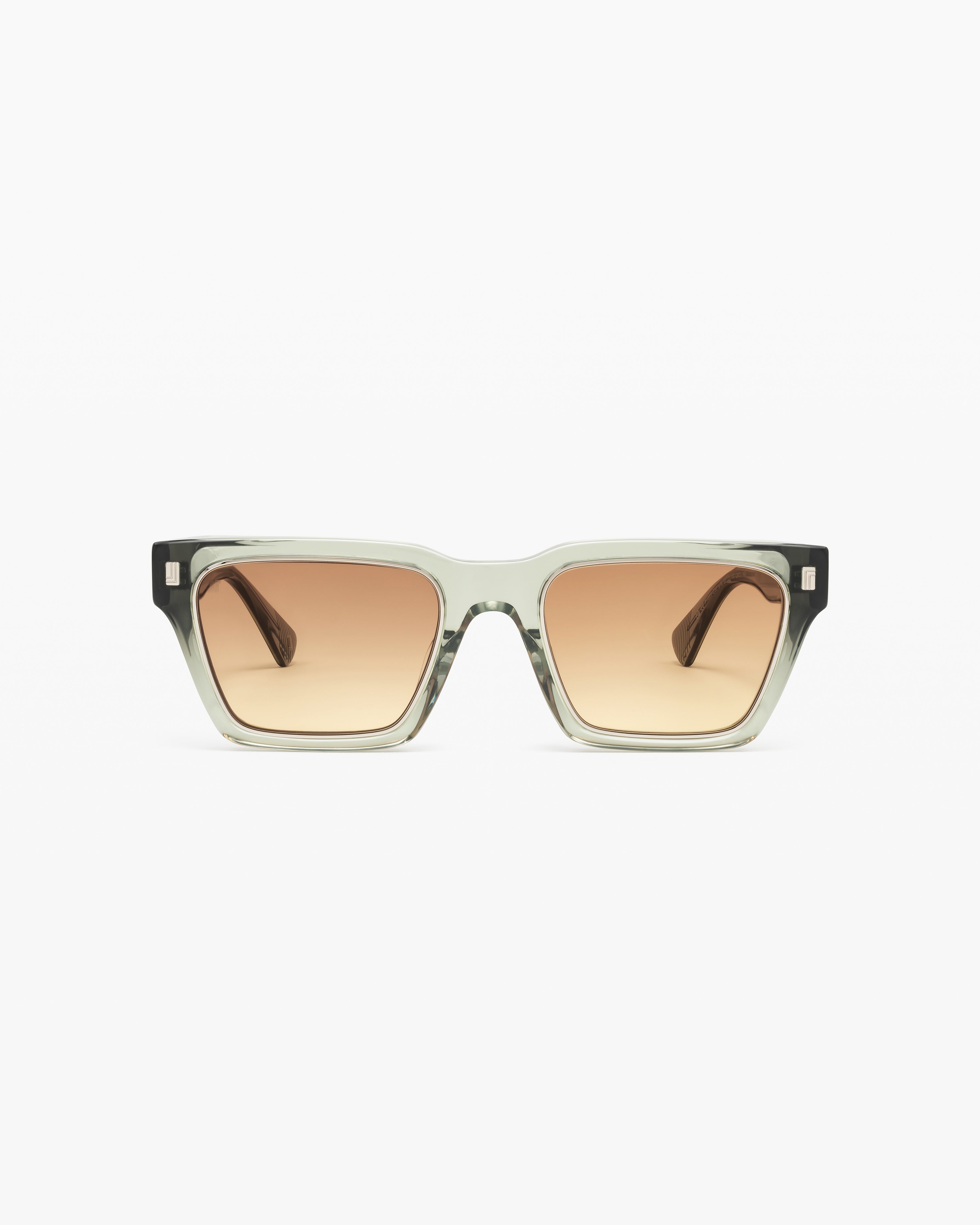 jimmy-fairly-la-deep-lunettes-de-soleil-rectangulaires-effet-paille-vert-transpa image 1