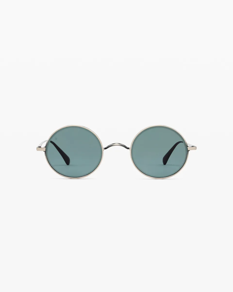 jimmy-fairly-la-malo-lunettes-de-soleil-rondes-en-titane-argent-homme image 1