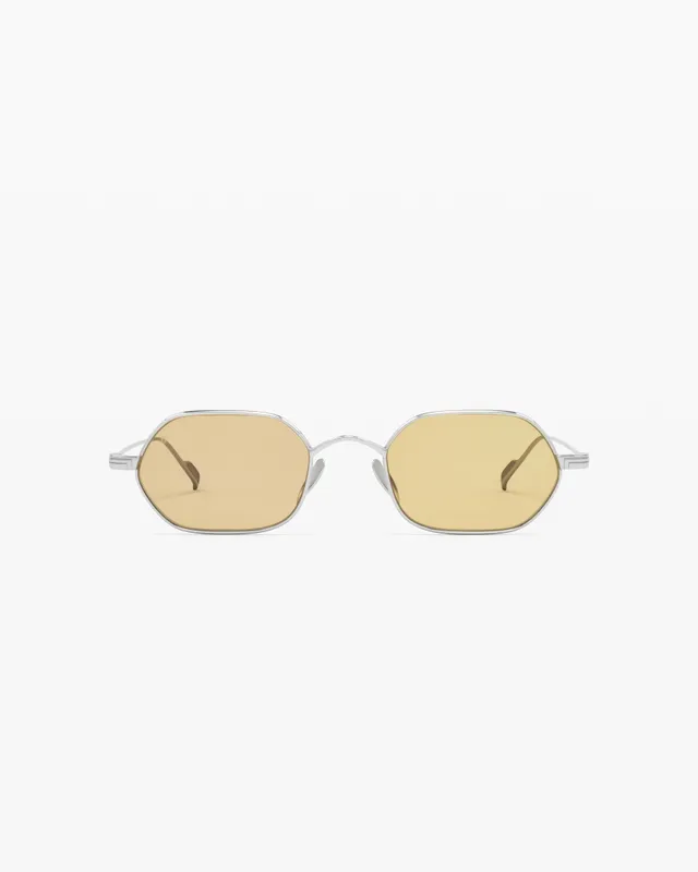 jimmy-fairly-la-gio-lunettes-de-soleil-hexagonales-en-titane-gris-homme-cat-gori image 1