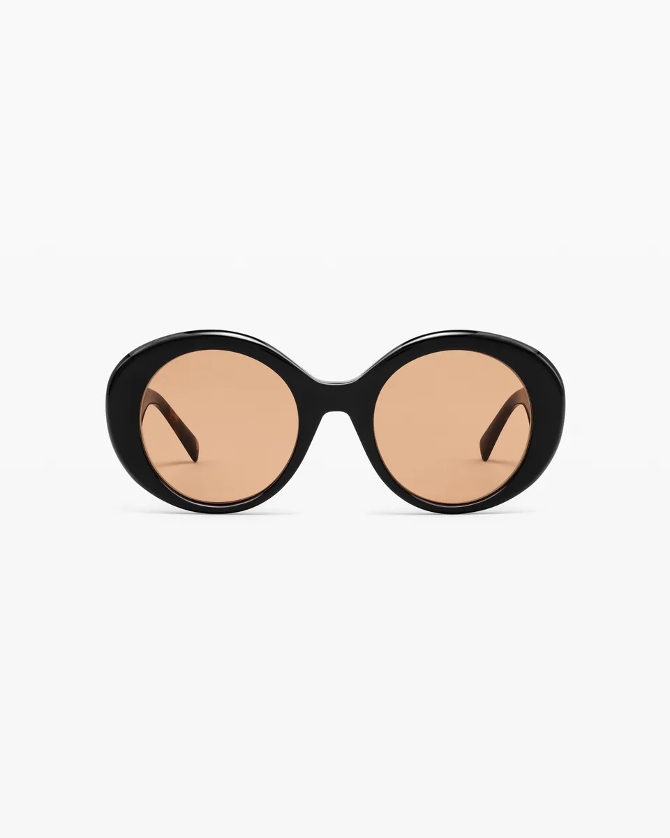 jimmy-fairly-la-cova-jf-colors-lunettes-de-soleil-rondes-noir-ac-tate-visages-la image 1