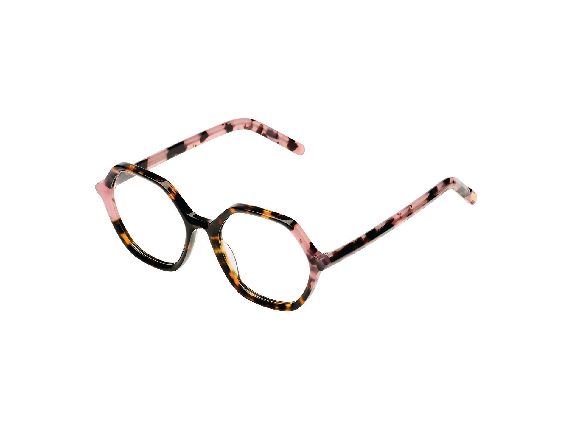 komono-lara-mauve-giraffe-lunettes-de-vue-hexagonales image 2