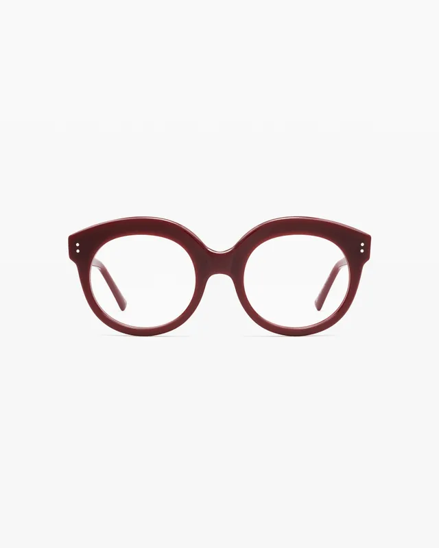 jimmy-fairly-la-royale-lunettes-de-vue-ronde-medium-rouge-femme image 1