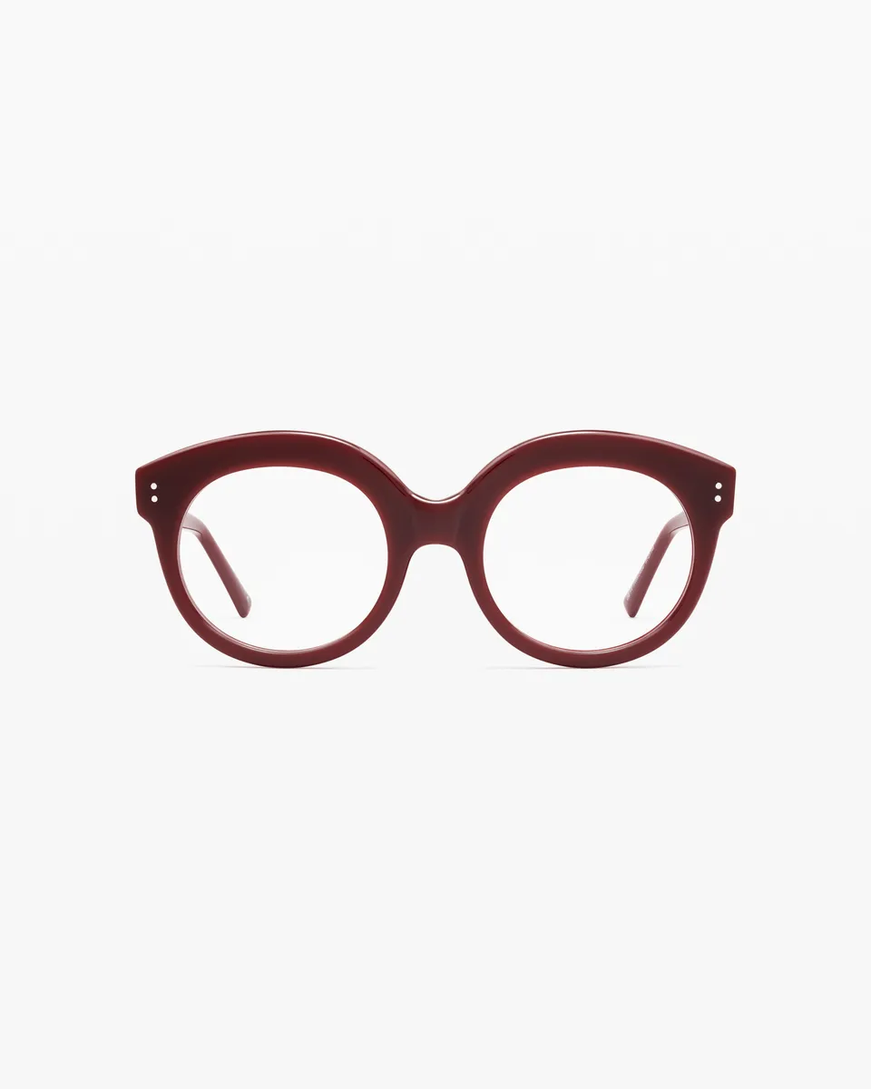 jimmy-fairly-la-royale-lunettes-de-vue-ronde-medium-rouge-femme image 1