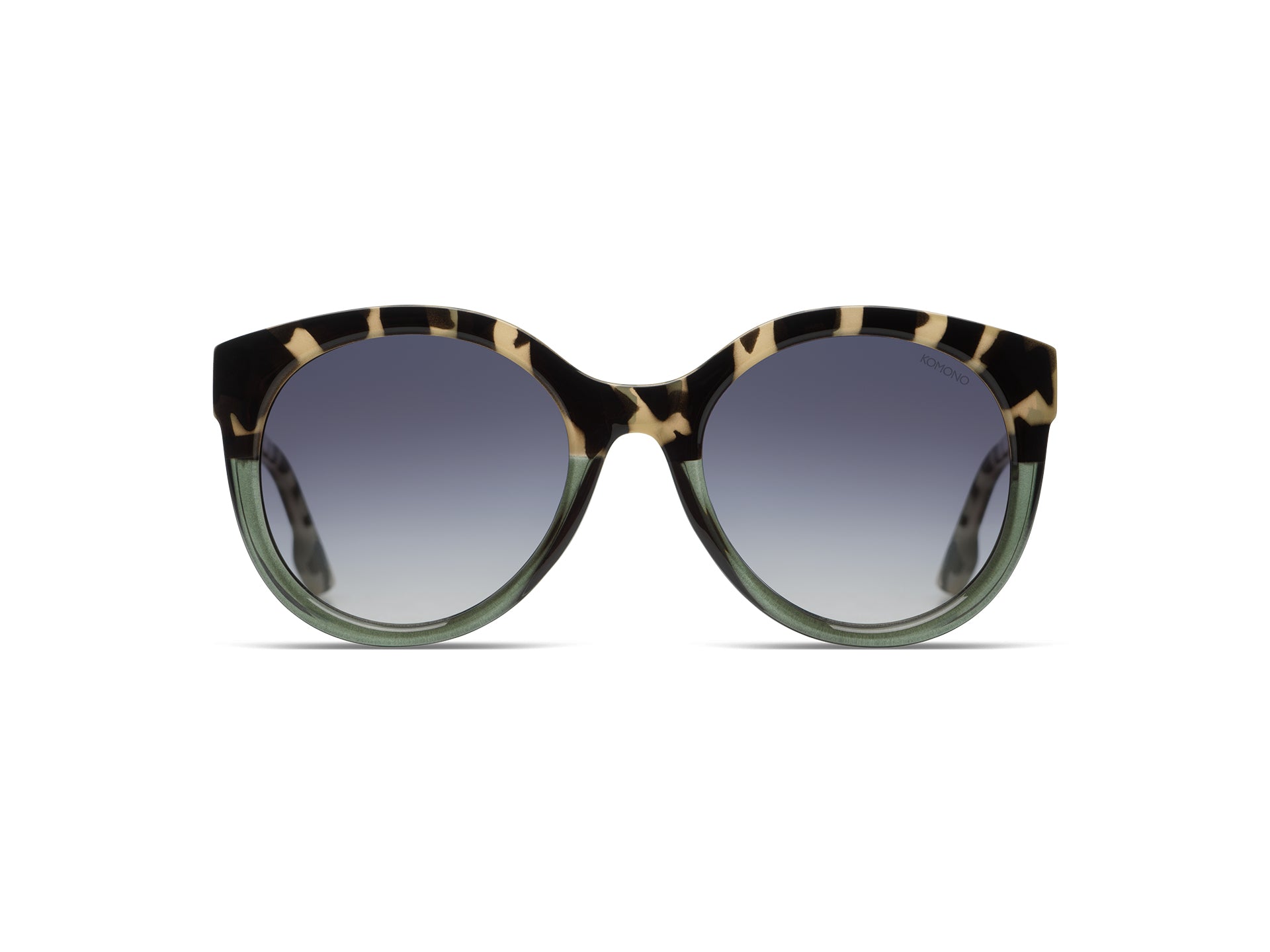 komono-ellis-emerald-bobcat-lunettes-de-soleil-rondes-papillon image 2
