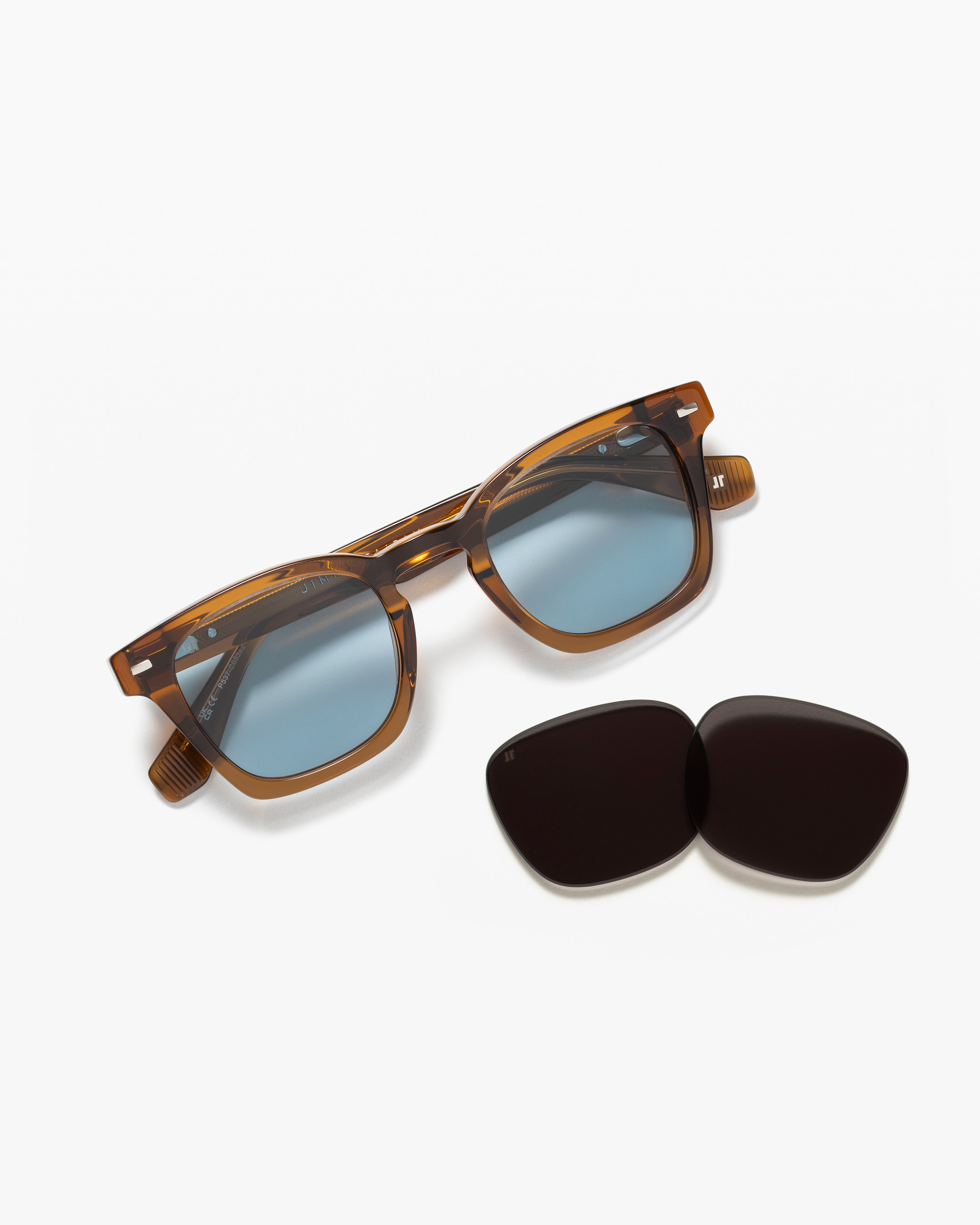 jimmy-fairly-la-bari-jf-colors-lunettes-de-soleil-rectangulaire-marron-homme image 3