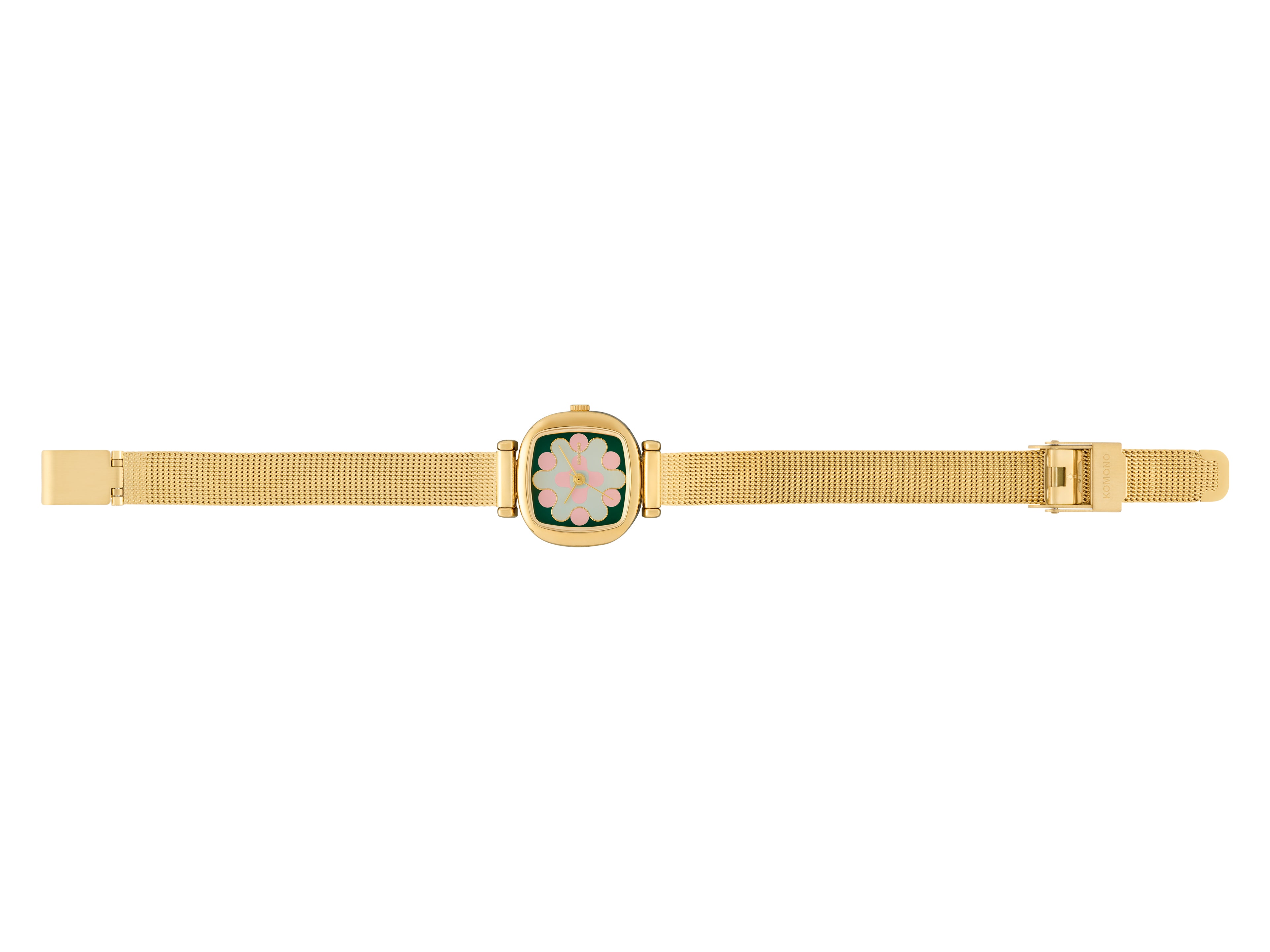 komono-moneypenny-aurora-royale-gold-green-blush-montre-solaire-xs image 2