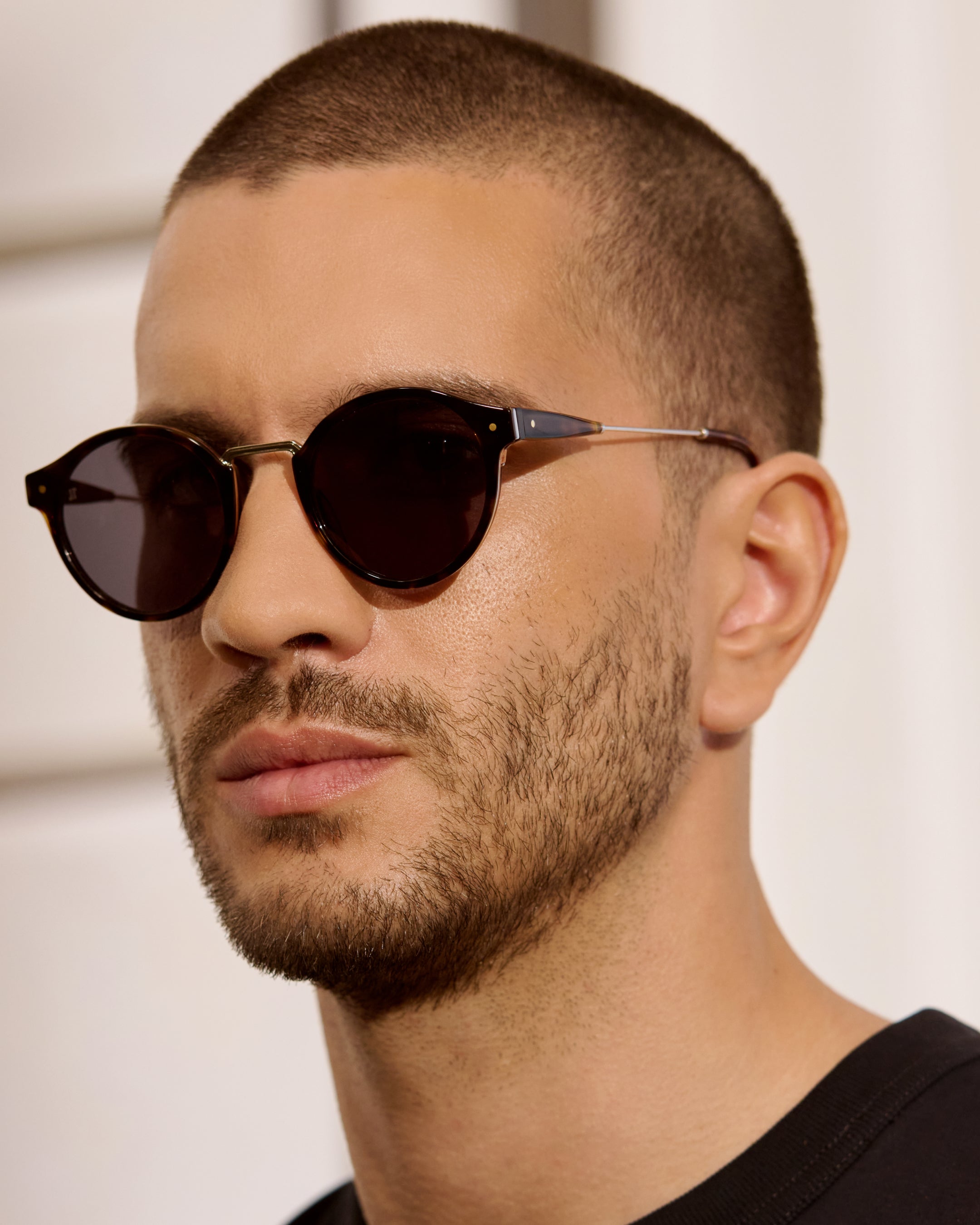 jimmy-fairly-la-real-lunettes-de-soleil-rondes-pantos-en-ac-tate-et-acier-inoxyd image 4