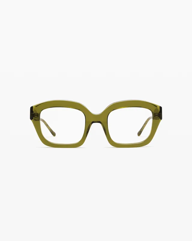 jimmy-fairly-la-olga-lunettes-de-vue-rectangulaires-vertes-femme image 1