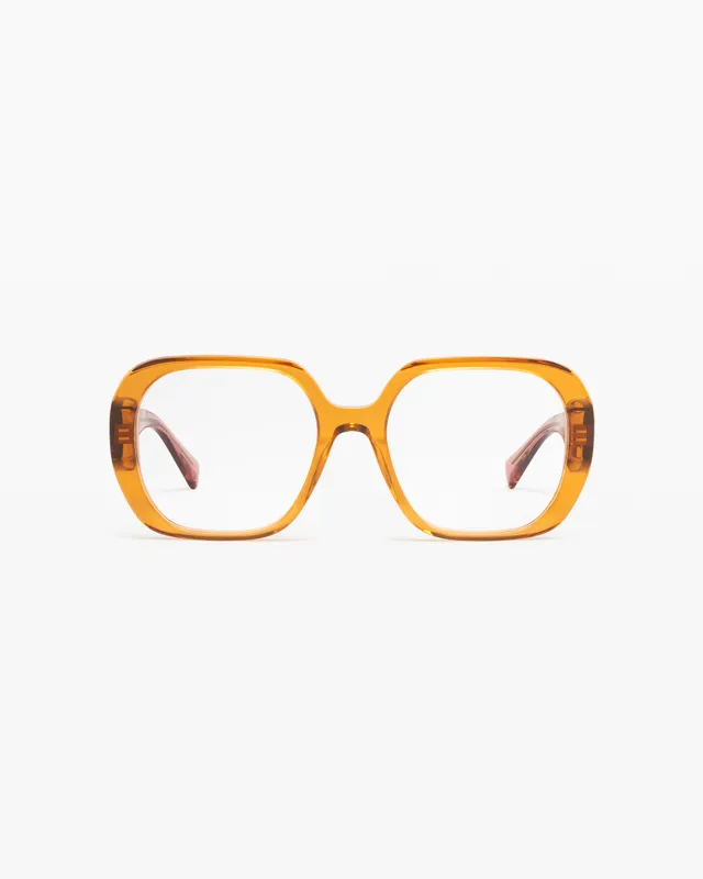 jimmy-fairly-la-apo-lunettes-de-vue-carr-es-oversize-en-ac-tate-femme-marron image 1