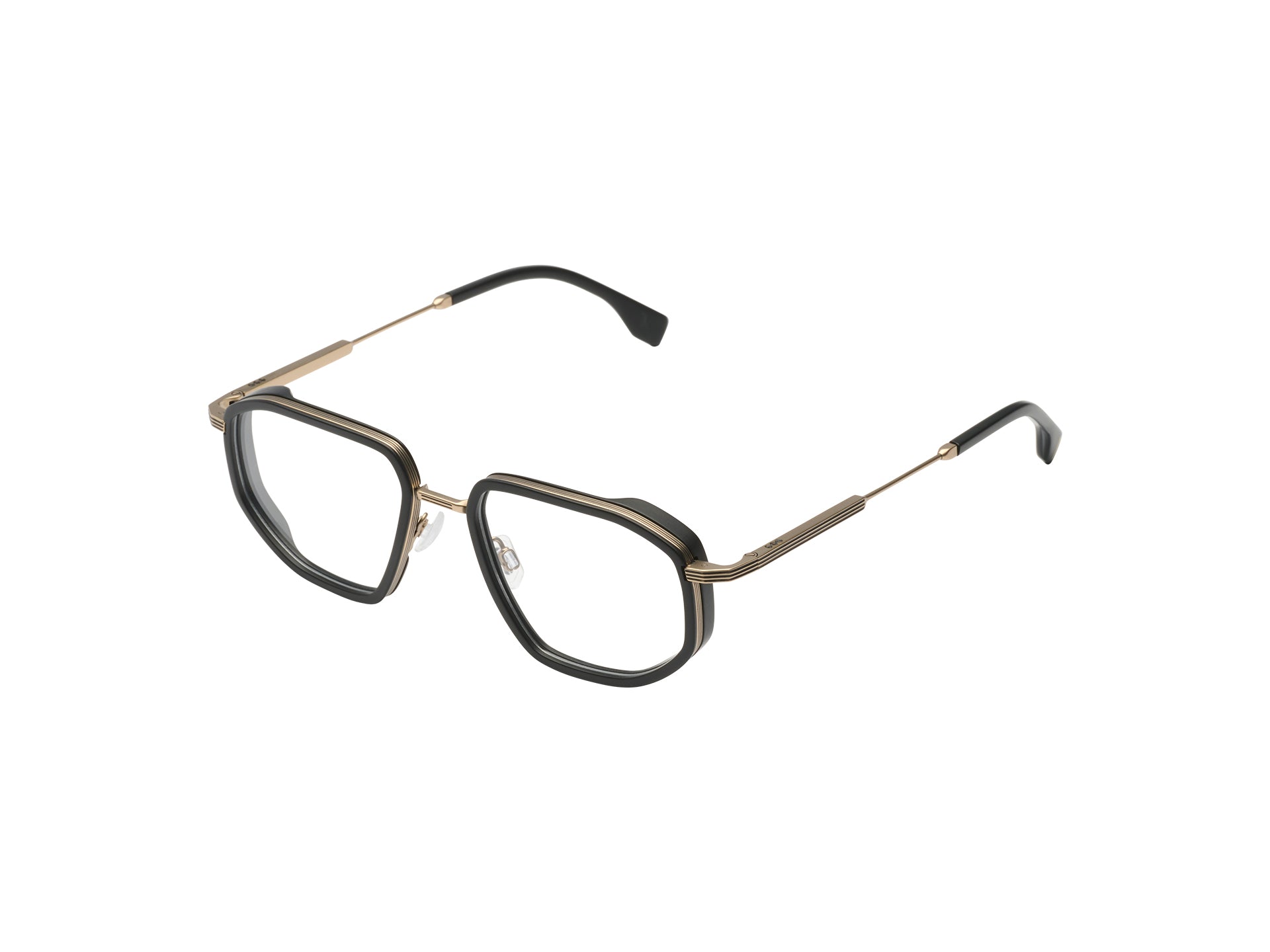 komono-axel-white-gold-black-lunettes-de-vue-en-titane image 2