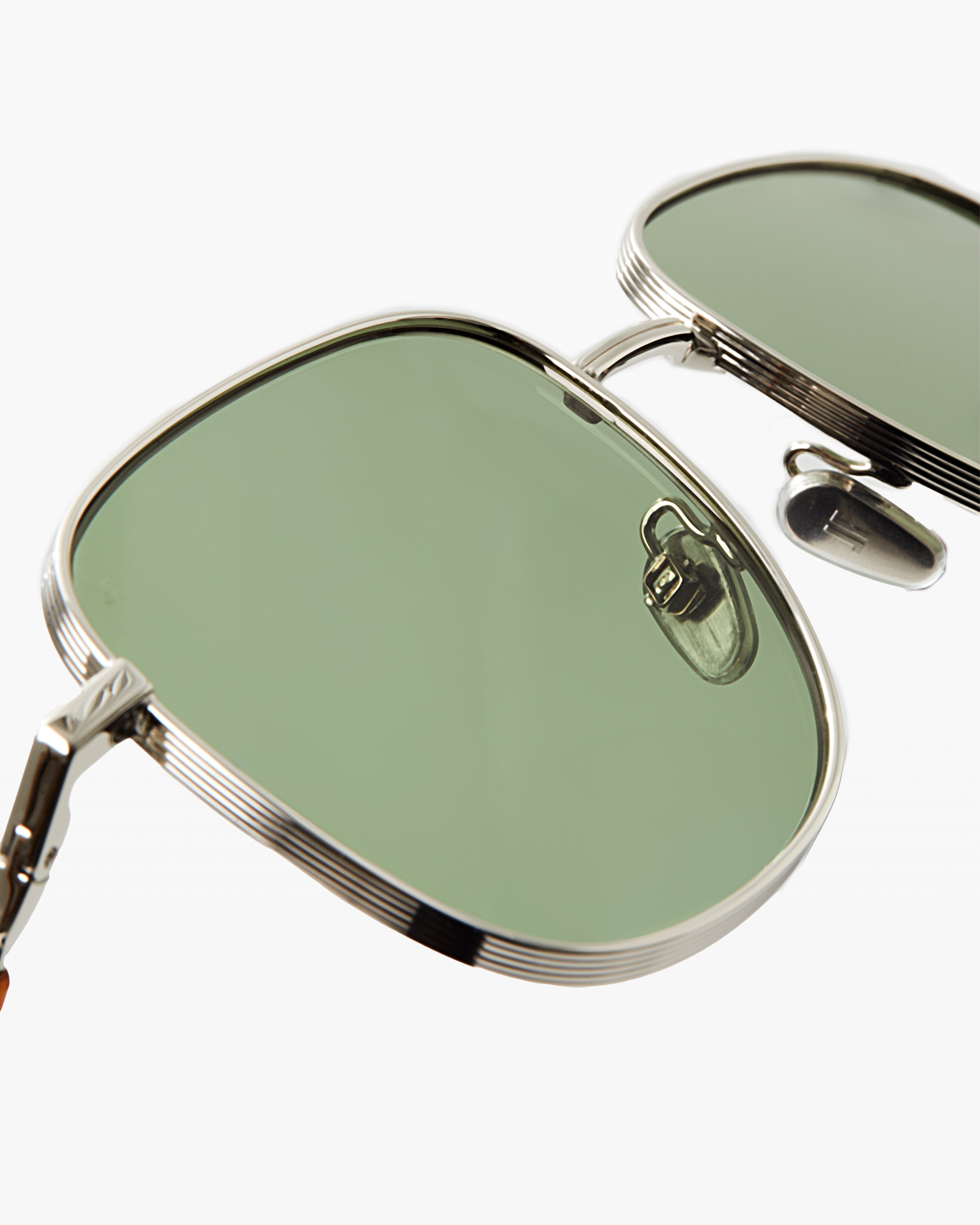jimmy-fairly-la-leone-lunettes-de-soleil-pilote-m-tal-argent-verres-color-s image 2