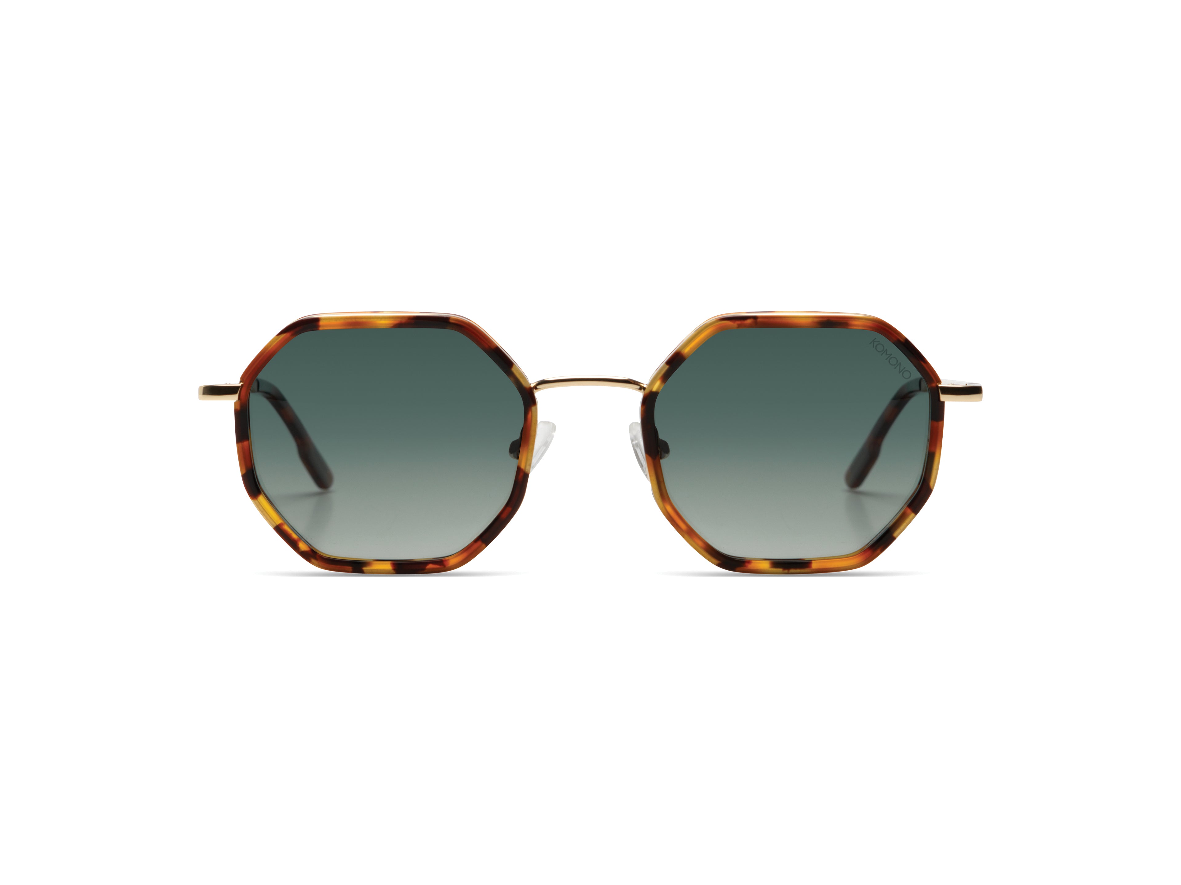 komono-baker-maple-white-gold-lunettes-de-soleil-octogonales-polaris-es image 1