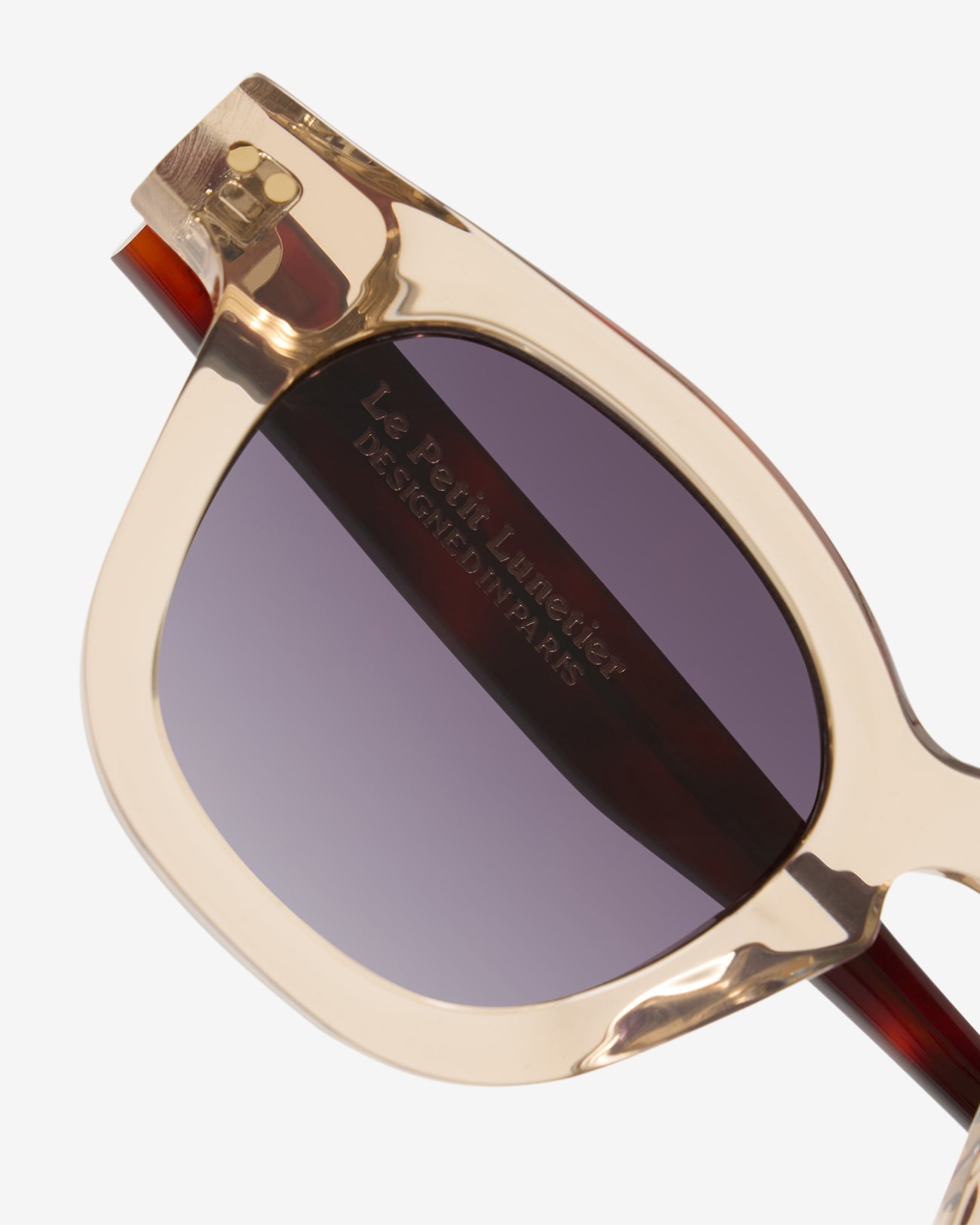 le-petit-lunetier-bruce-champagne-lunettes-de-soleil-r-tro-en-ac-tate-bicolore-c image 1