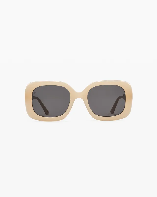 jimmy-fairly-la-olbia-lunettes-de-soleil-rectangulaires-cru-en-ac-tate-design-do image 1