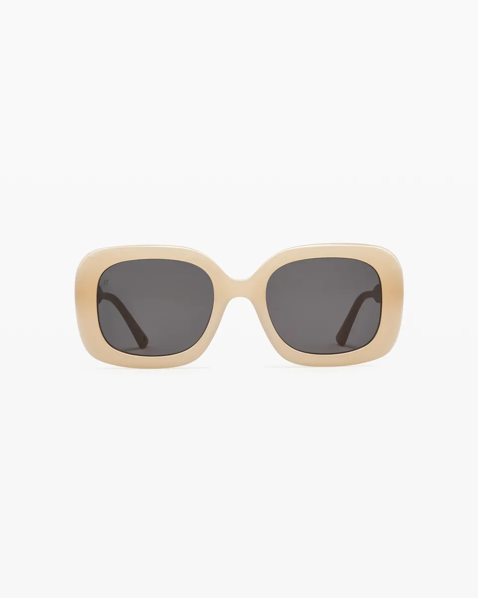 jimmy-fairly-la-olbia-lunettes-de-soleil-rectangulaires-cru-en-ac-tate-design-do image 1