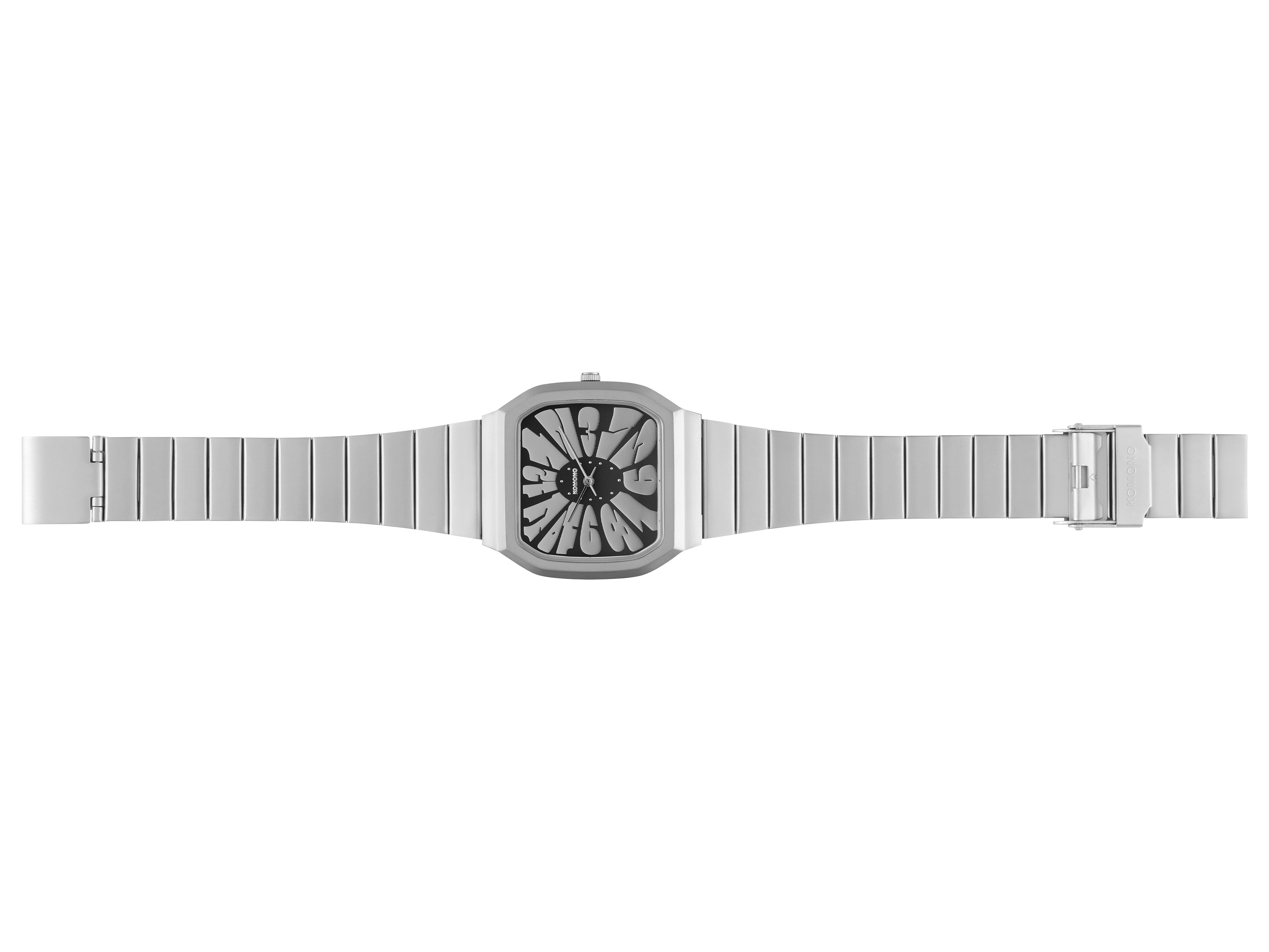 komono-max-flower-silver-black-montre image 2