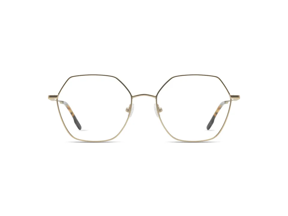 komono-nora-white-gold-lunettes-de-vue-hexagonales image 1