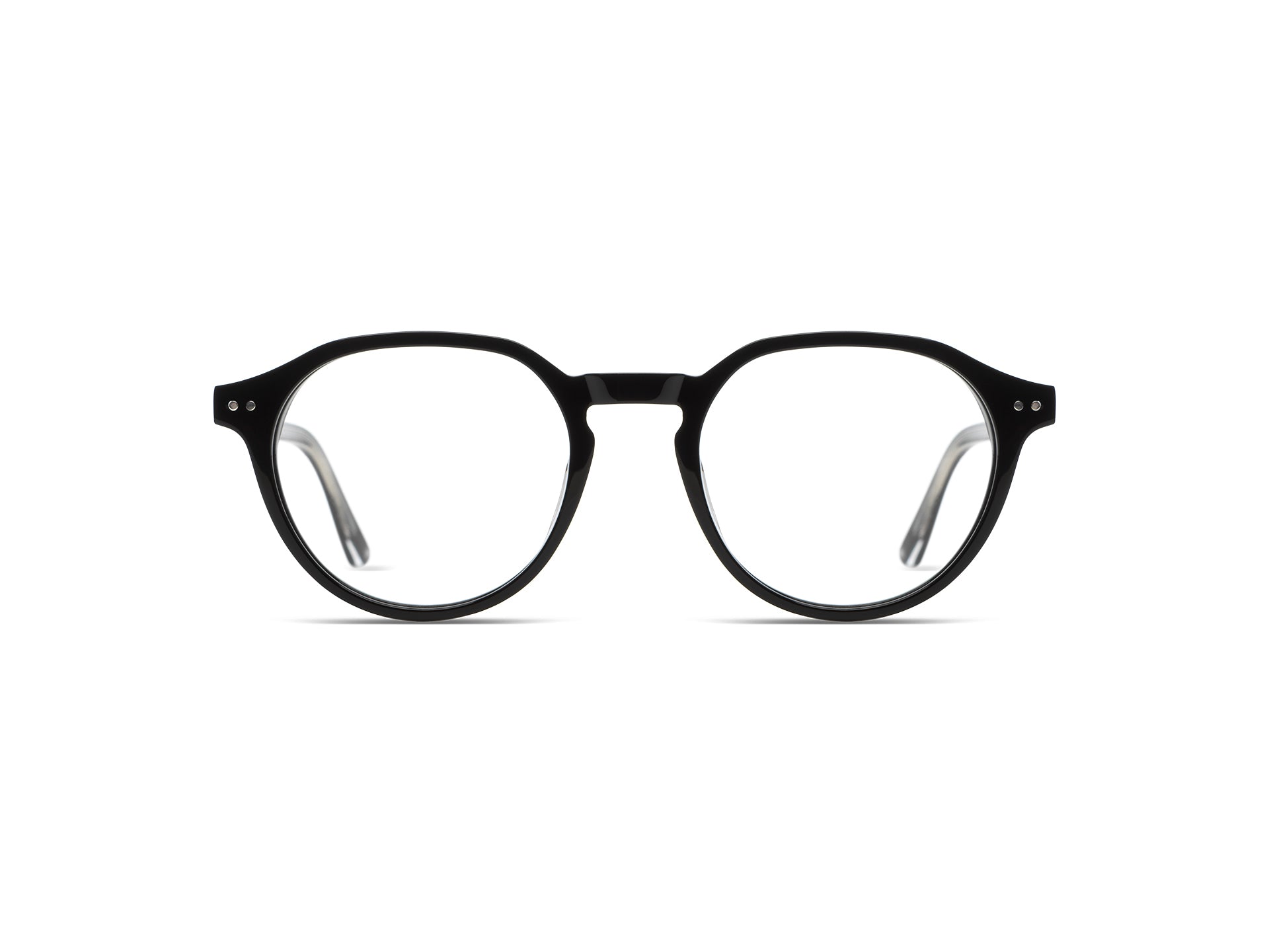 komono-nigel-black-rain-lunettes-de-vue-rondes-ac-tate-cologique-verres-plats image 3