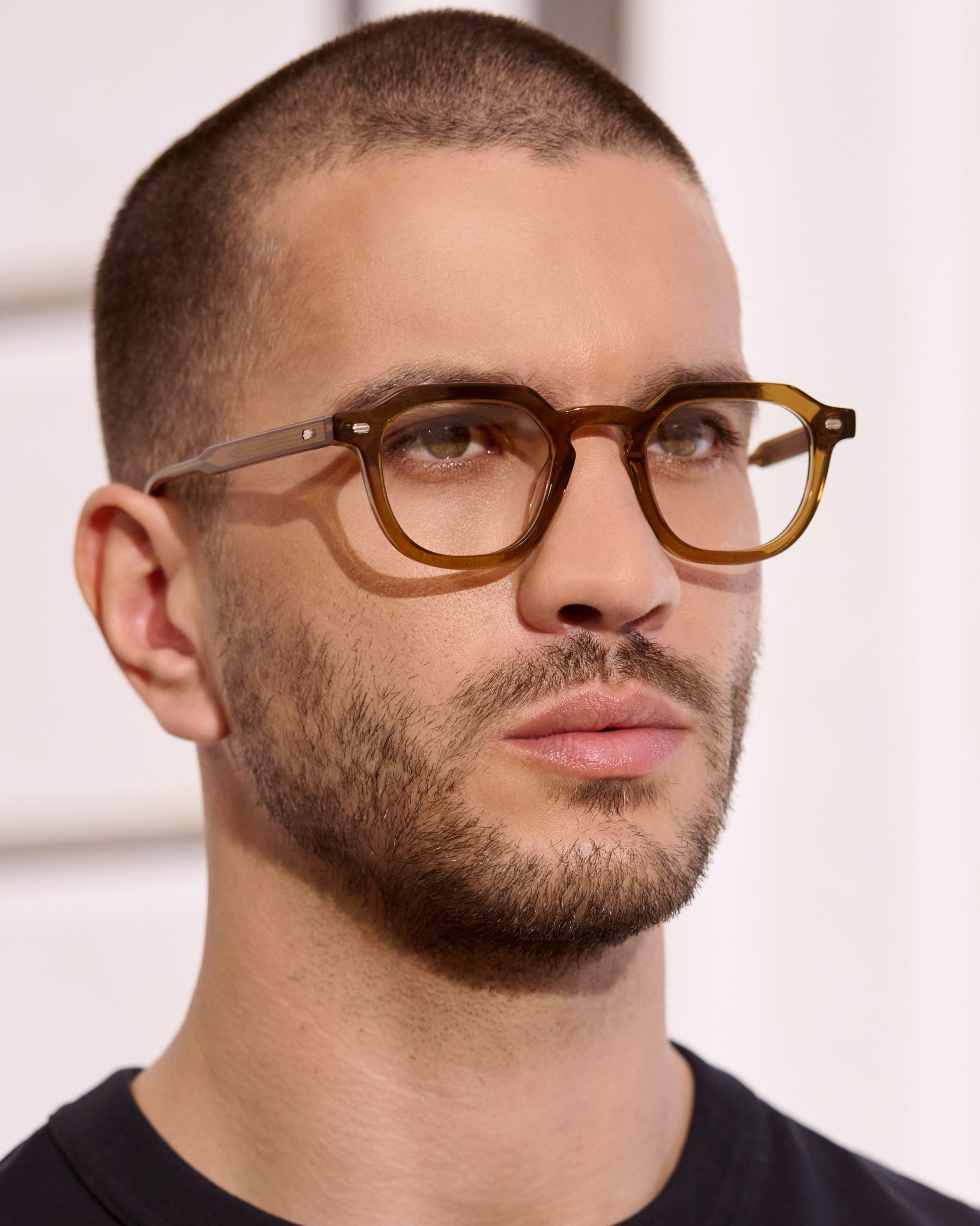 jimmy-fairly-la-oros-l-lunettes-de-vue-rectangulaires-aviateur-en-ac-tate-marron image 4