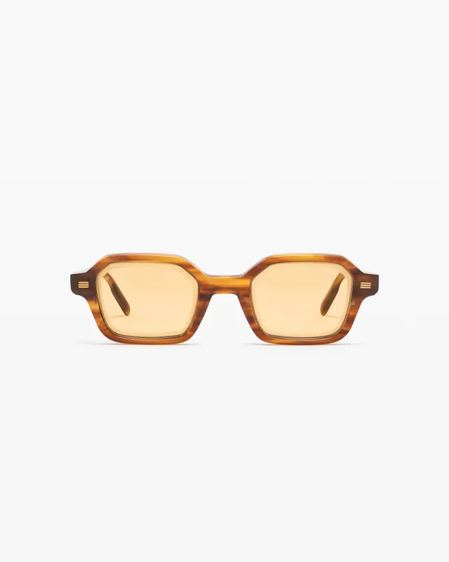 jimmy-fairly-la-miky-lunettes-de-soleil-hexagonales-marron-homme image 1