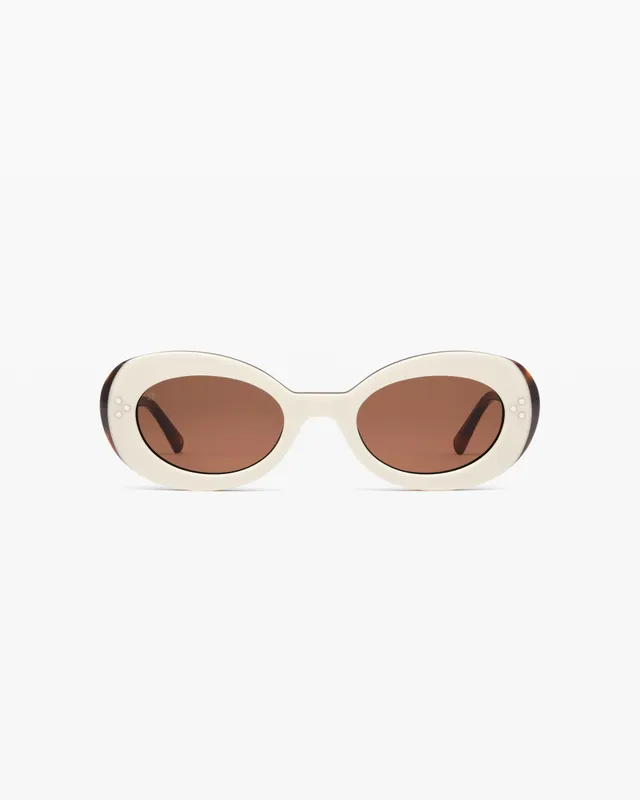 jimmy-fairly-la-berry-lunettes-de-soleil-ovales-en-ac-tate-cr-me-femme-taille-me image 1