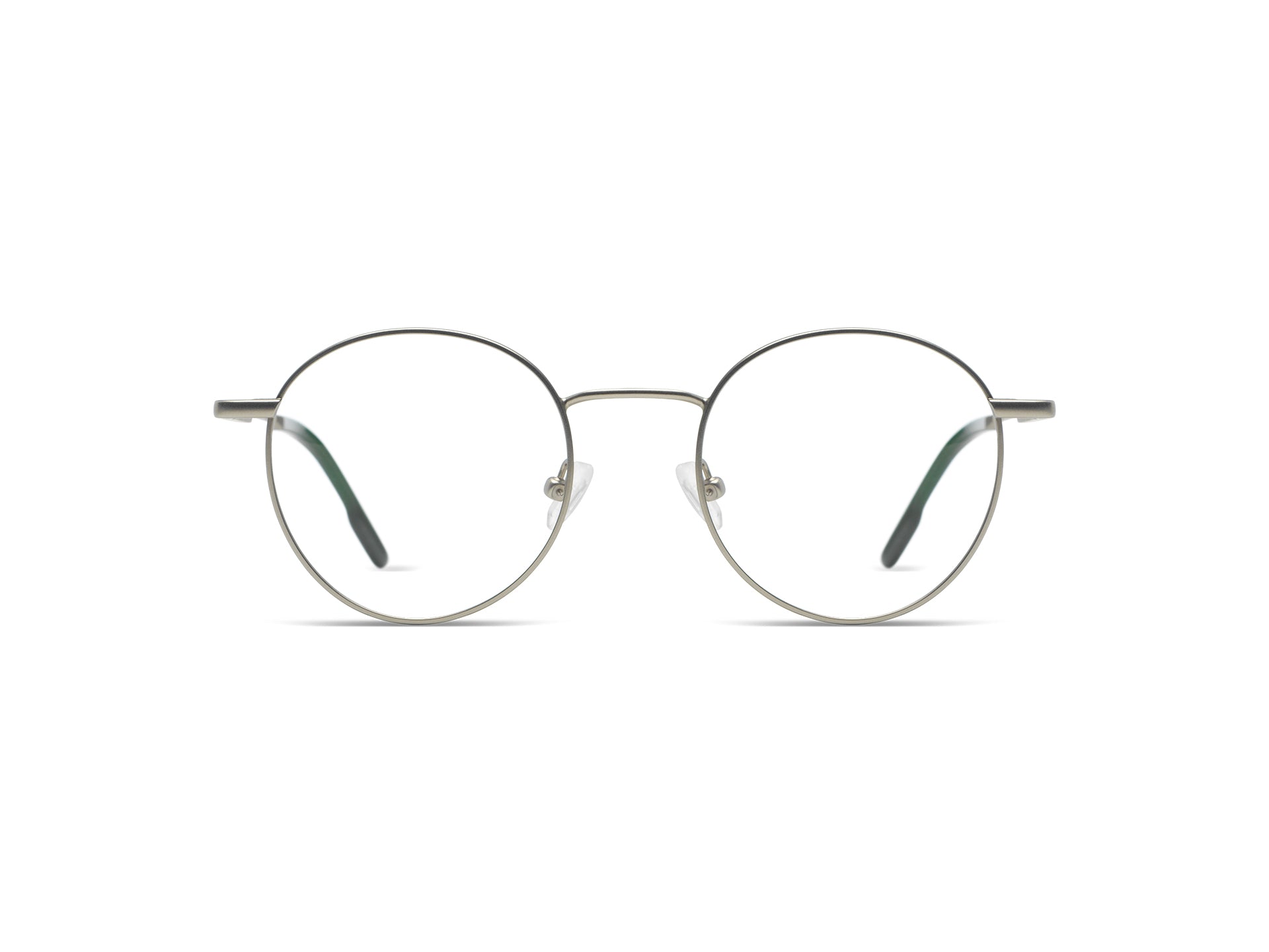 komono-pete-slims-silver-lunettes-de-vue-rondes-acier-inoxydable-petite-taille image 1