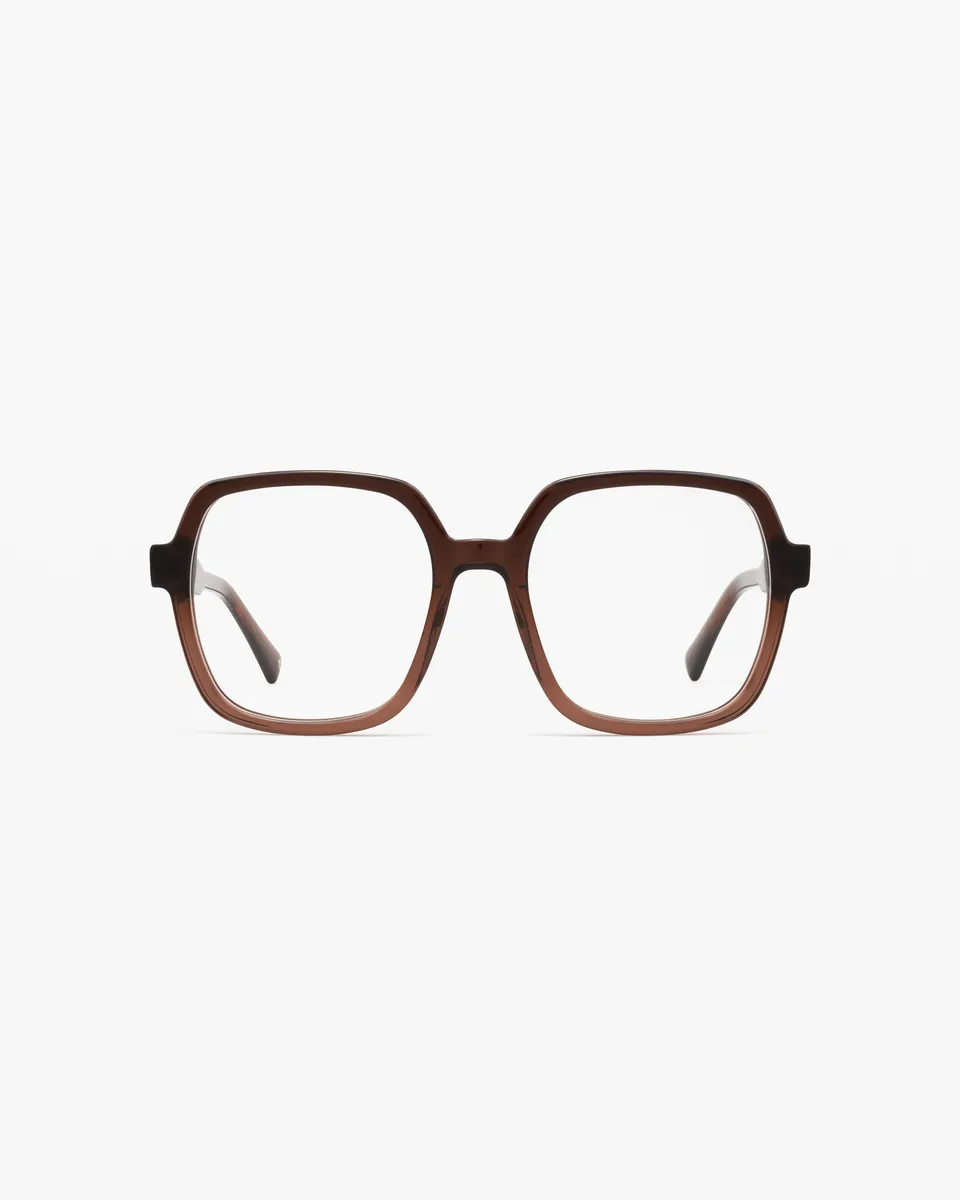 jimmy-fairly-la-lou-xs-lunettes-de-vue-rectangulaires-oversize-en-ac-tate-marron image 1