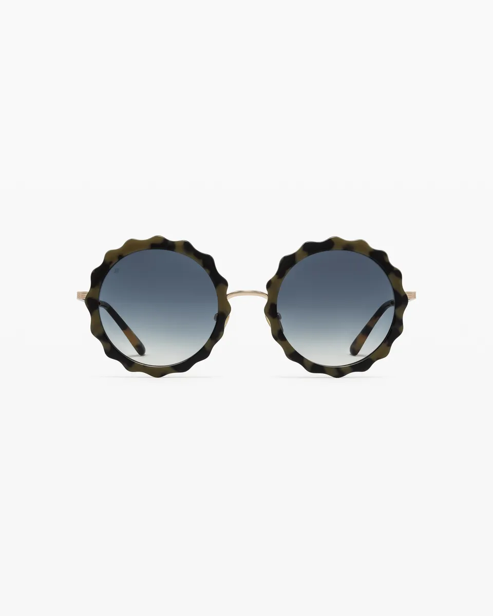 jimmy-fairly-la-palerme-lunettes-de-soleil-rondes-en-ac-tate-caille-fonc-e-femme image 1