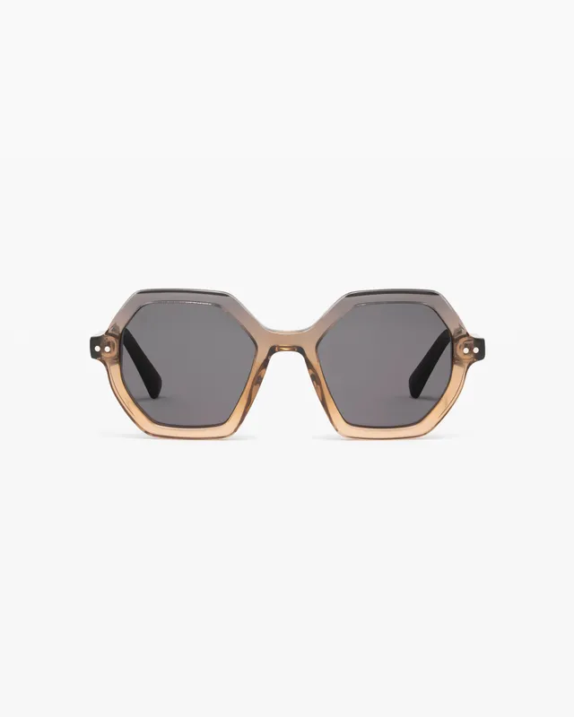 jimmy-fairly-la-mini-calista-lunettes-de-soleil-hexagonales-marron-enfant-m image 1