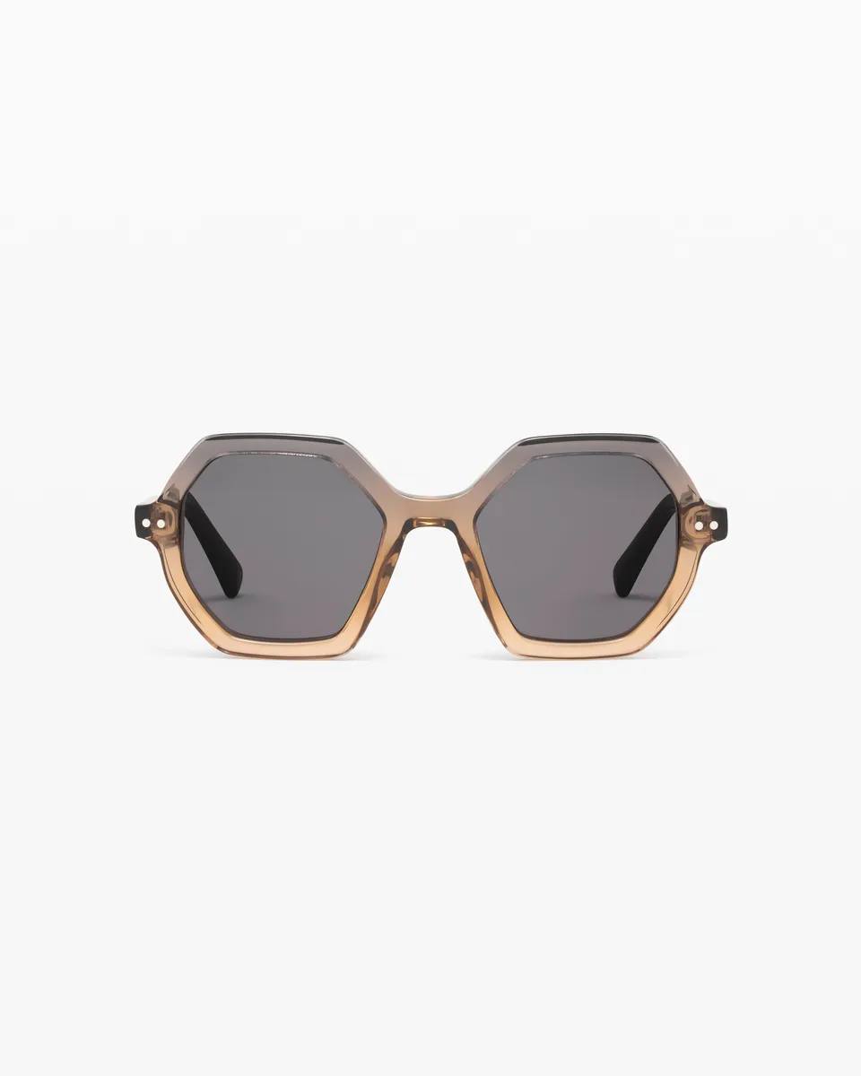 jimmy-fairly-la-mini-calista-lunettes-de-soleil-hexagonales-marron-enfant-m image 1
