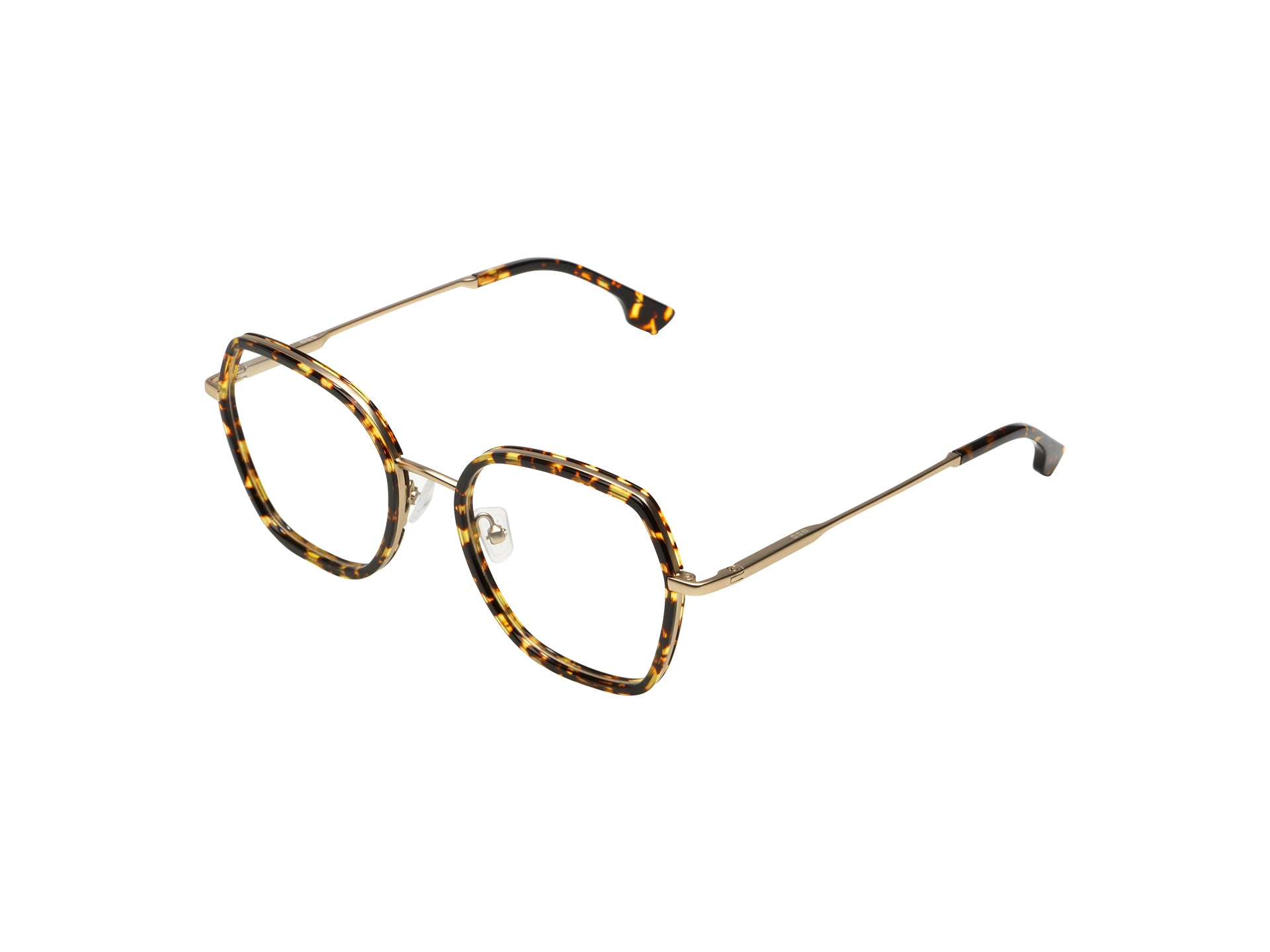 komono-dana-flake-white-gold-matte-lunettes-de-soleil-papillon-acier image 2