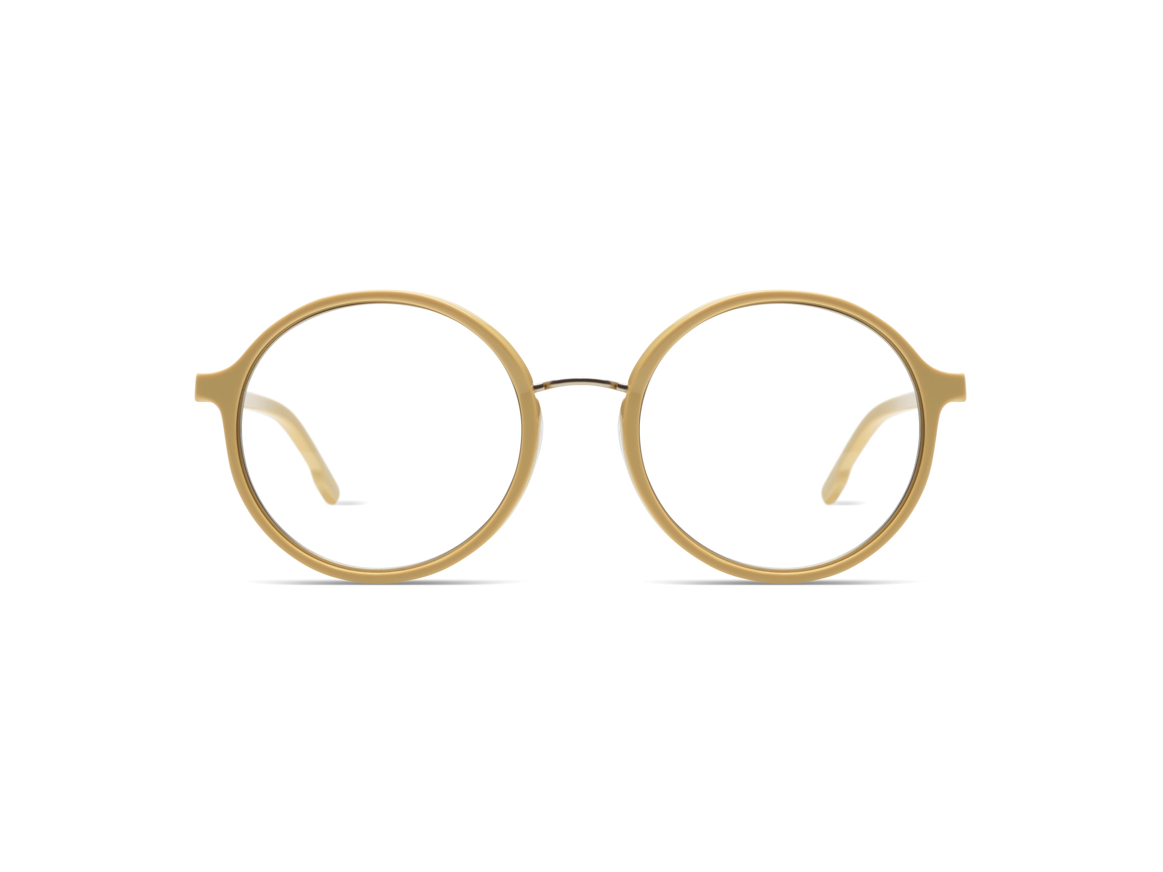 komono-alvie-marshmallow-silver-matte-lunettes-de-vue-rondes-acier-et-ac-tate image 1