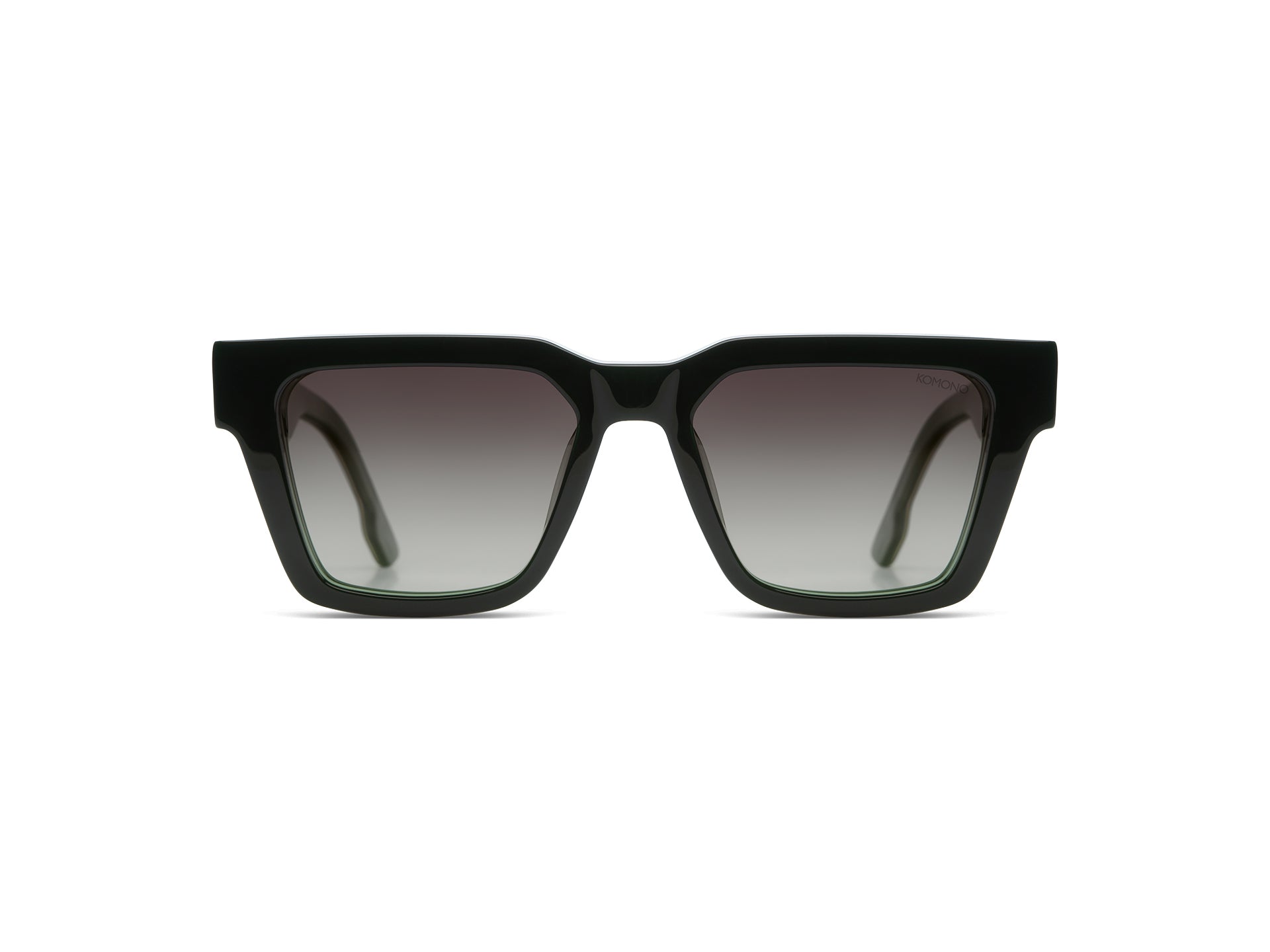 komono-bob-green-forest-lunettes-de-soleil-carr-es-ac-tate-recycl-verres-polaris image 2