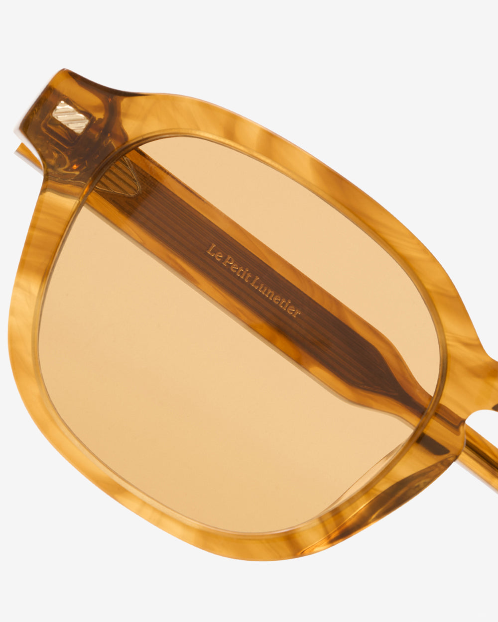 le-petit-lunetier-harold-miel-solaire-lunettes-de-soleil-r-tro-en-ac-tate-caille image 2