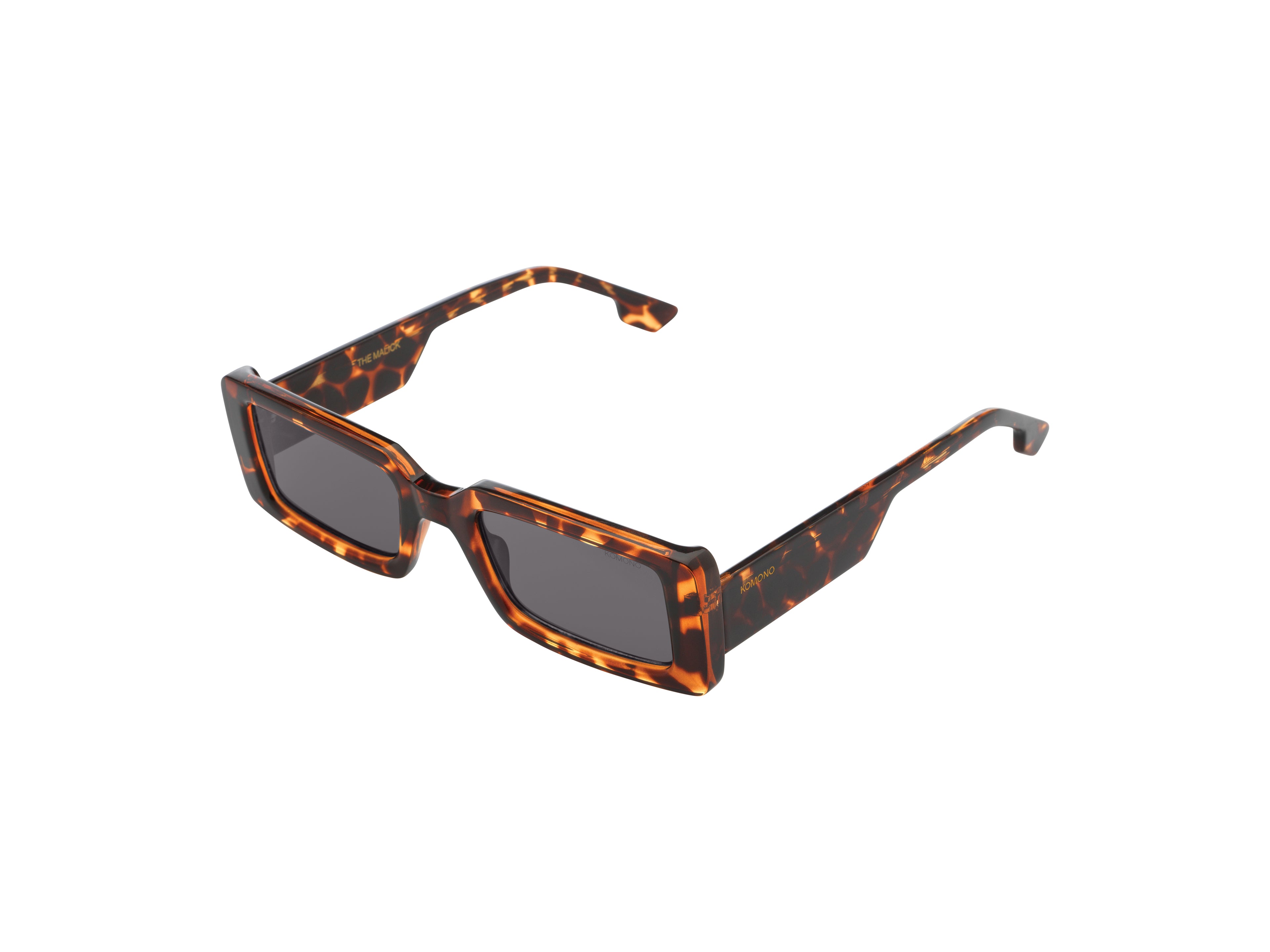 komono-malick-havana-lunettes-de-soleil-rectangulaires-bioplastique-taille-l image 2