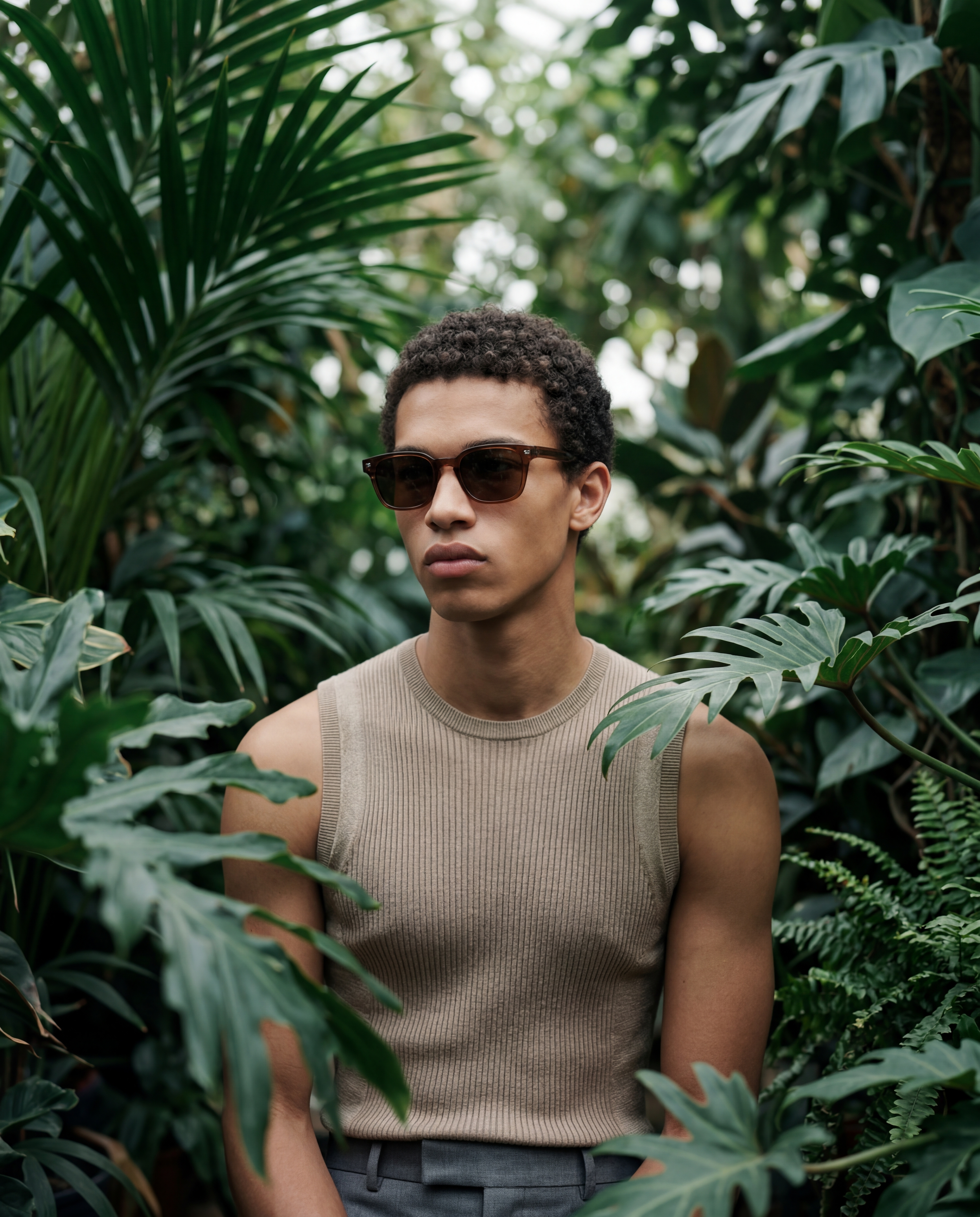 le-petit-lunetier-jonathan-marron-lunettes-de-soleil-r-tro-ac-tate-caille-transl image 3