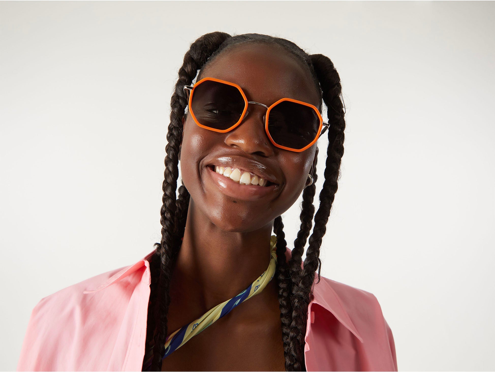 komono-baker-princeton-silver-lunettes-de-soleil-octogonales-acier-inoxydable-ve image 3