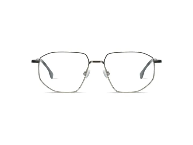 komono-axel-silver-black-monture-optique-titane image 1