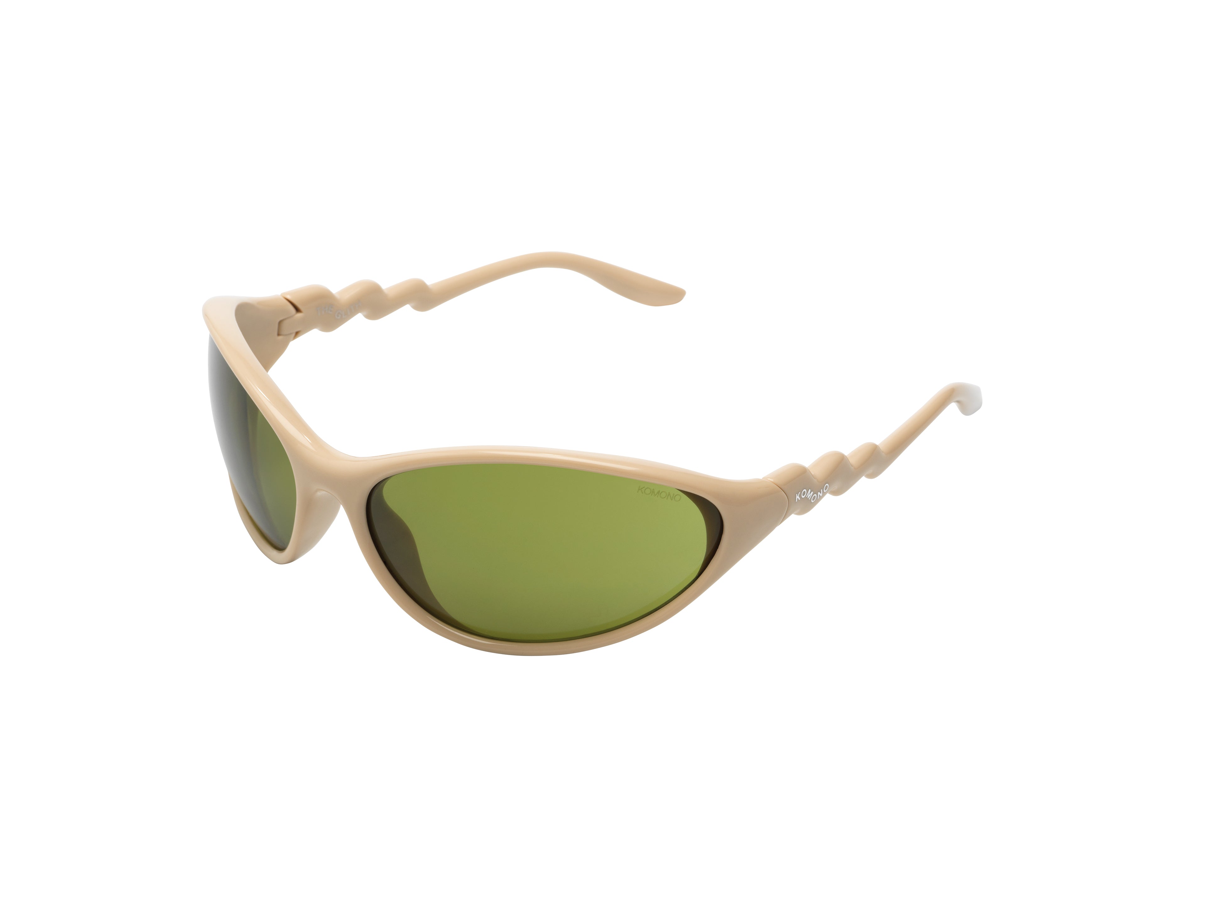 komono-the-glitch-almond-kaki-lunettes-de-soleil-en-bioplastique-verres-color-s- image 2