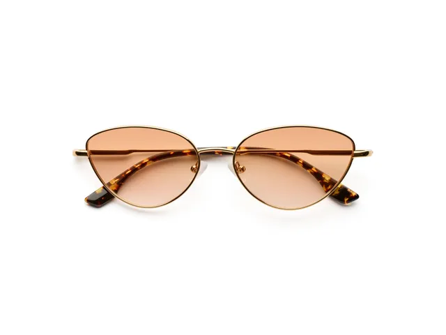 komono-nina-gold-glossy-lunettes-de-soleil-il-de-chat image 1