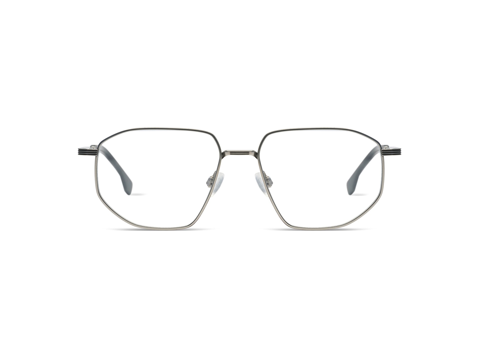 komono-axel-silver-black-monture-optique-titane image 1