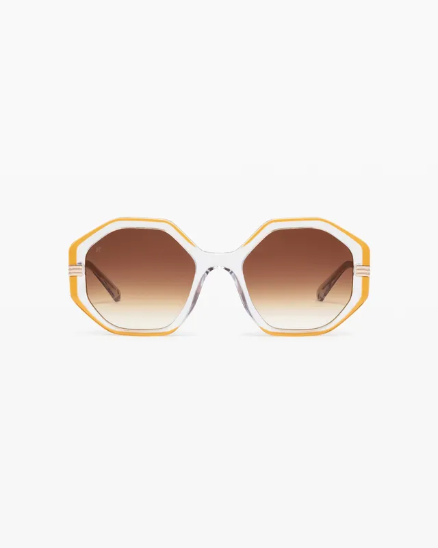 jimmy-fairly-la-aqua-lunettes-de-soleil-femme-hexagonales-blanc-cass-ac-tate-et- image 1