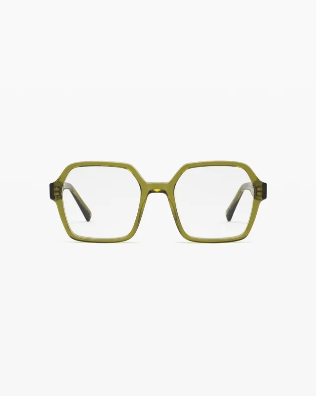 jimmy-fairly-la-blum-lunettes-de-vue-carr-es-vertes-femme-visage-large image 1